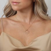Spheres of Love Diamond Necklace in solid gold [14K Gold]