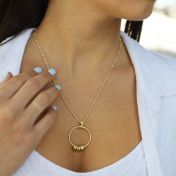 Family Circle Name Necklace [18K Gold Vermeil]
