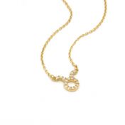Taurus Necklace - Zodiac Sign Necklace with Diamonds [18K Gold Vermeil]