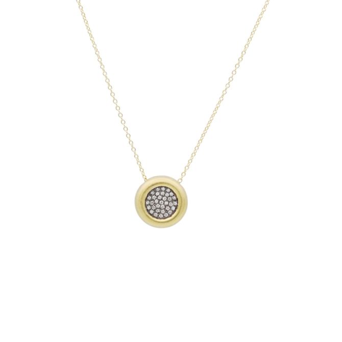 Dainty Pave Necklace [18K Gold]