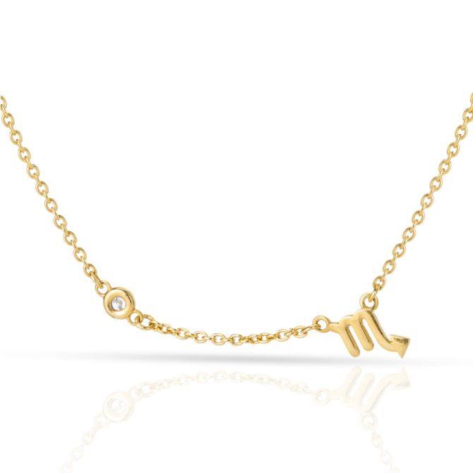 Helena Diamond Zodiac Necklace [18K Gold Vermeil]