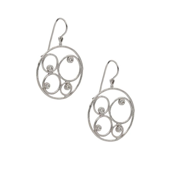 Circles of Harmony Earrings [18K White Gold]