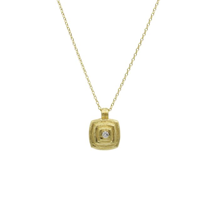 Four Corners Gold Necklace [18K Gold]