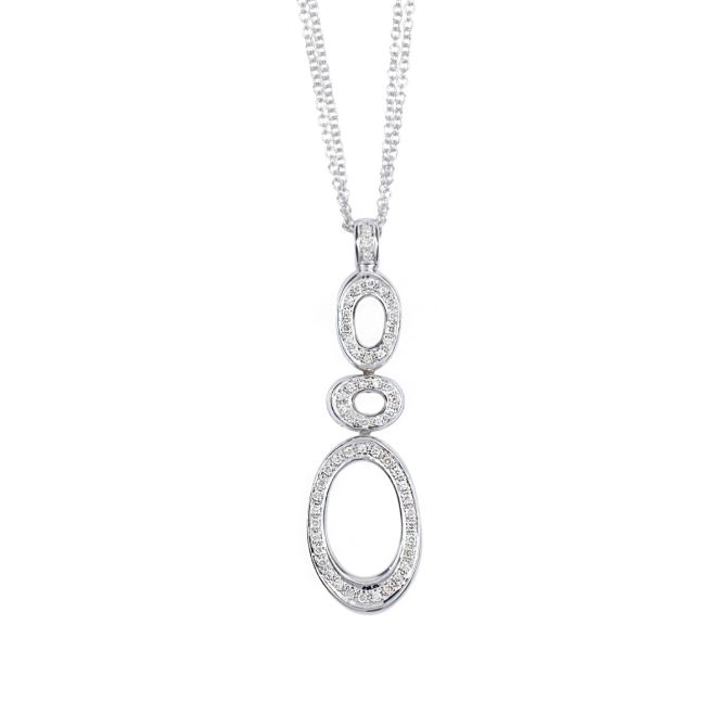 Cairn Path Necklace [18K White Gold]