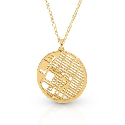Talisa Map Necklace [14 Karat Gold]