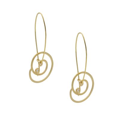 Simple Shell Earrings [14K Gold] 