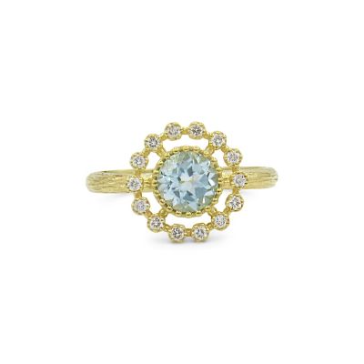 Forget Me Not Blue Topaz Ring [18K Gold]