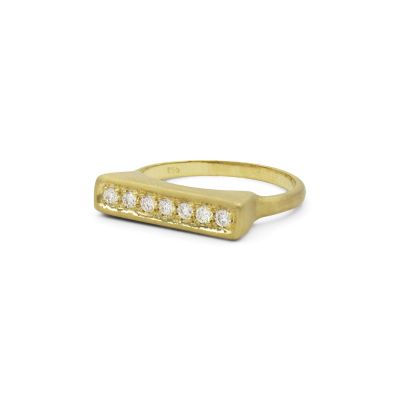 Gold Bar Ring [18K Gold]
