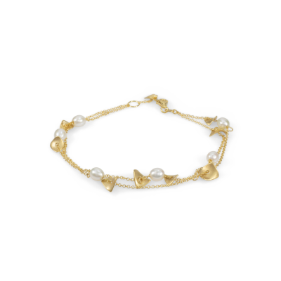 Tranquil Pebbles Pearl Bracelet (Small) [18K Gold]