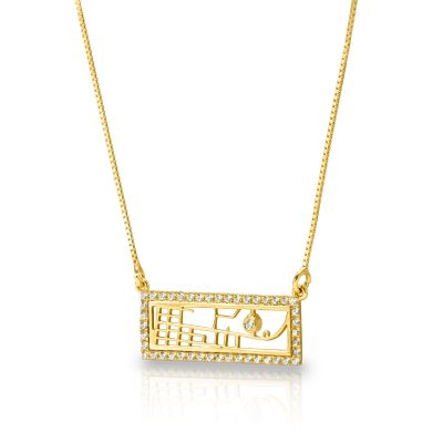 Beloved Spot Map Necklace [14 Karat Gold]