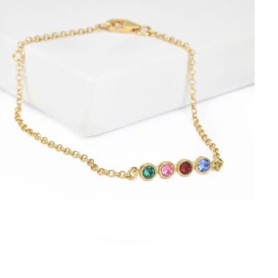 Talisa Stars Birthstone Bracelet [14K Gold]