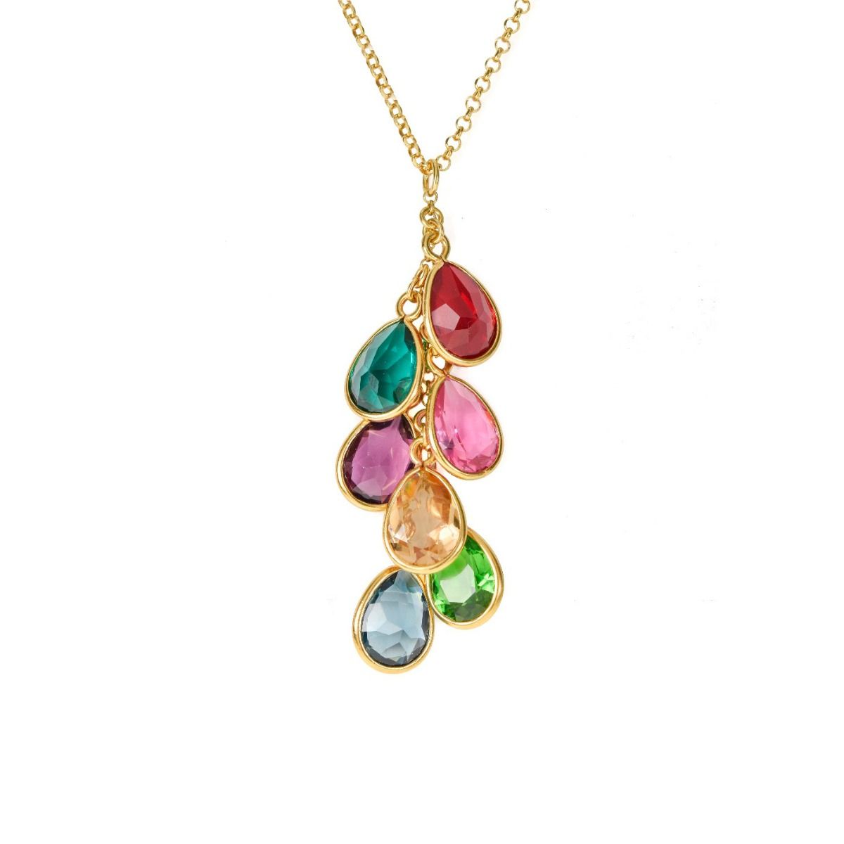 Enchanted Rain Birthstone Necklace [18K Gold Vermeil]