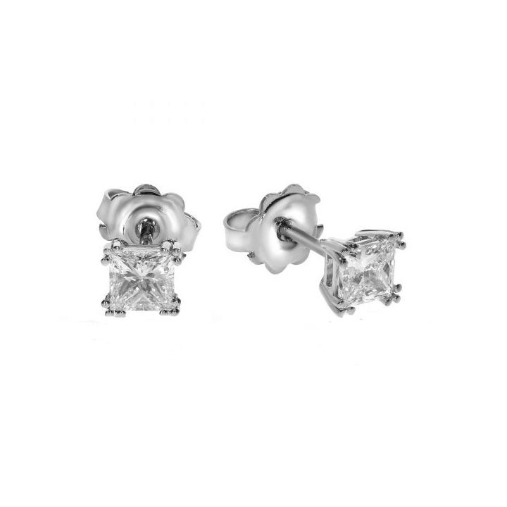 Enchanted Stud Earrings [14K White Gold]
