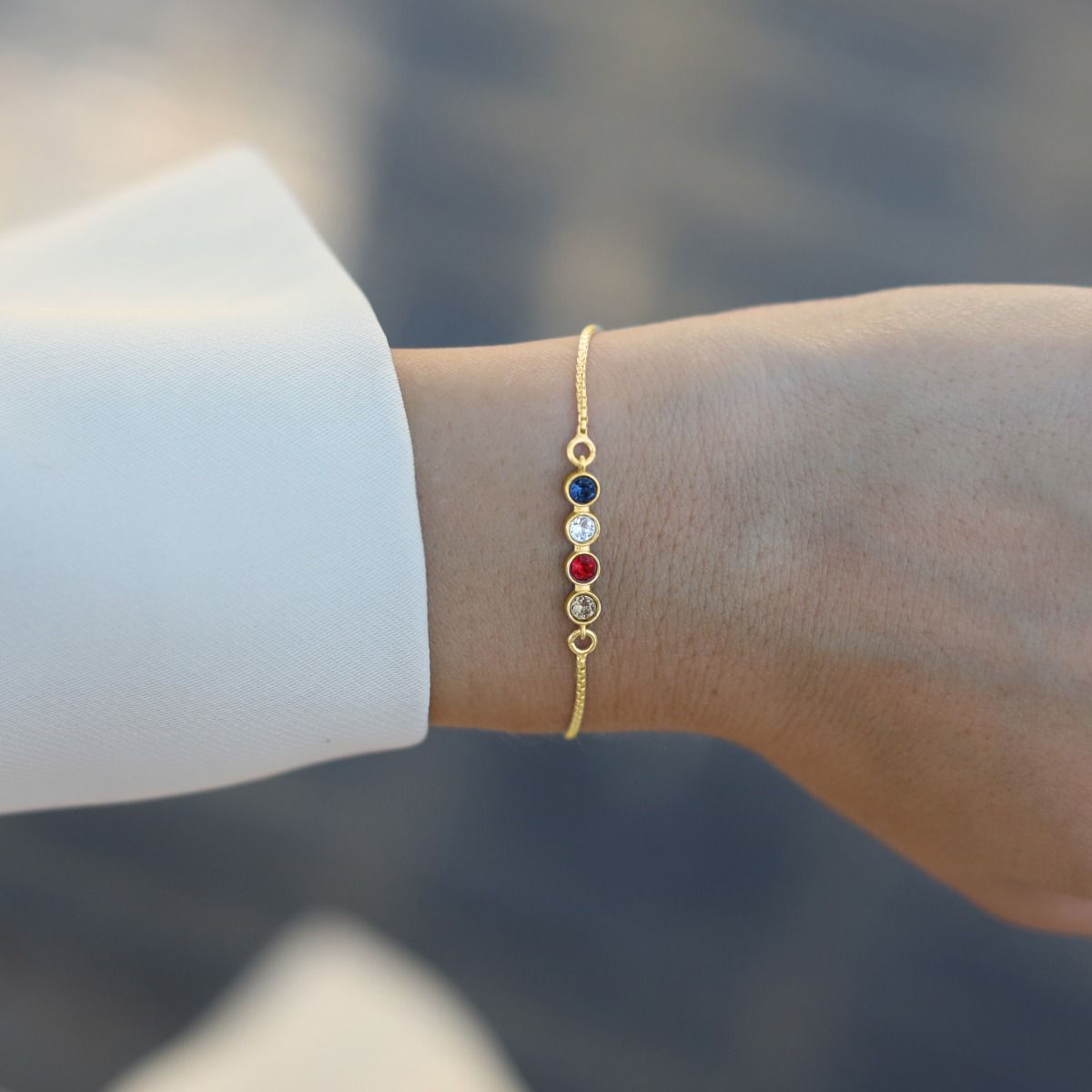 Talisa Stars Birthstone Bracelet [10K Gold]