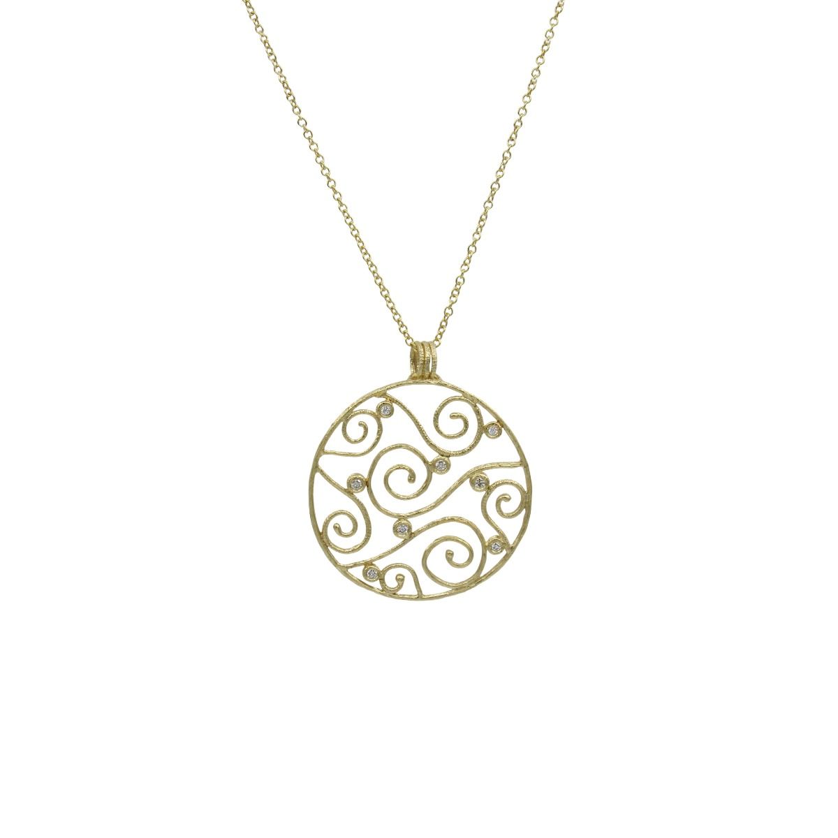 Unbreaking Wave Necklace [18K Gold]