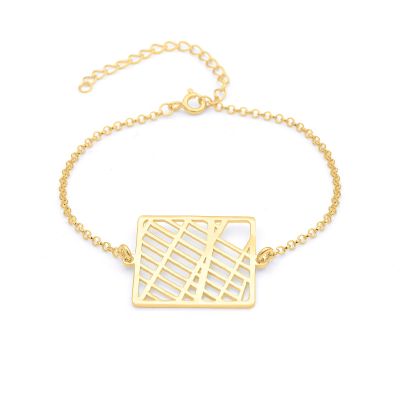 Treasured Spot Map Bracelet [18K Gold Vermeil]