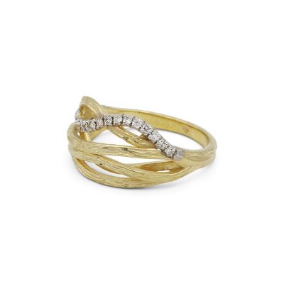 Fine Line Single Ring [14K Gold]