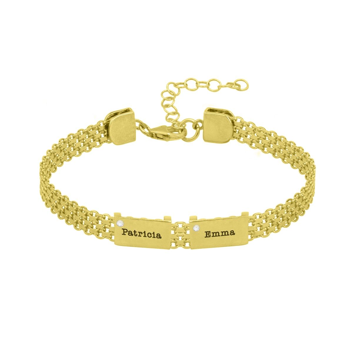 Diamond Name Bracelet Gold Vermeil Talisa