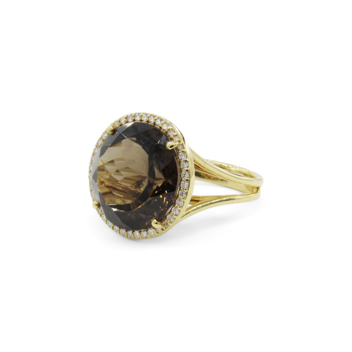 Smoky topaz ring gold store