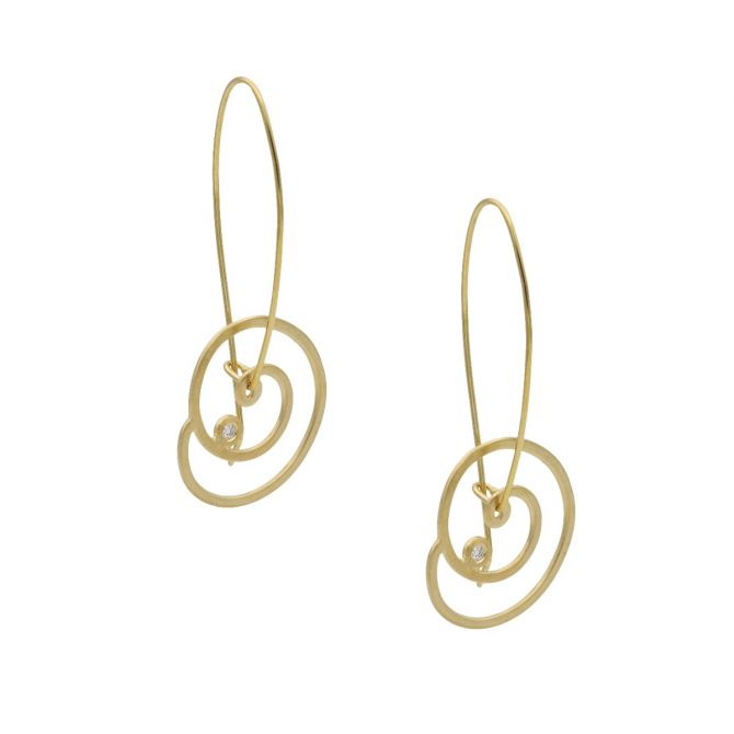 Simple Shell Earrings [14K Gold] 