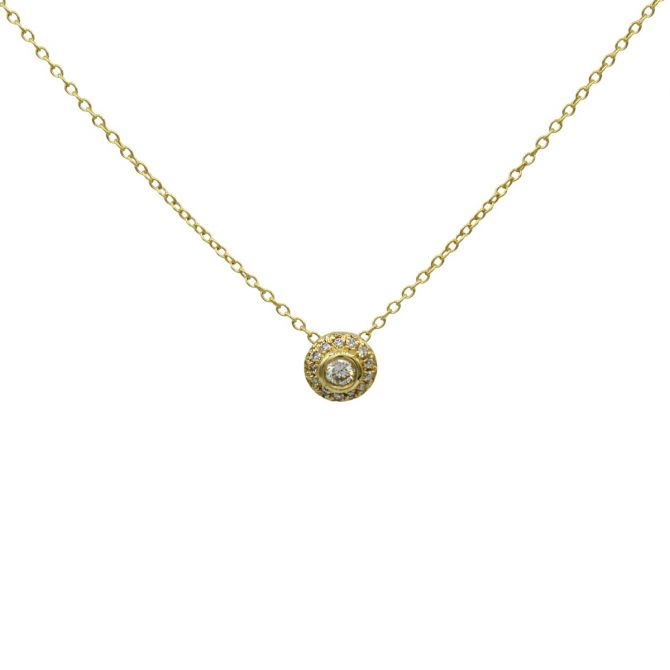 Ever Seeing Diamond Necklace [18K Gold]