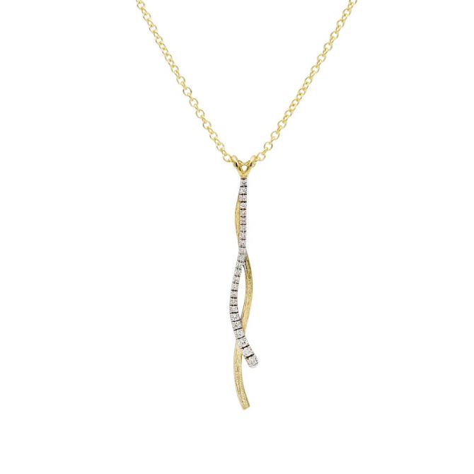 Crossing Paths Necklace [14K Gold]