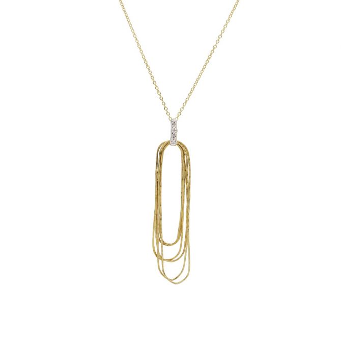 Golden Rectangle Necklace [18K Gold]