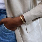 Harmony Herringbone Bracelet [18K Gold Vermeil]