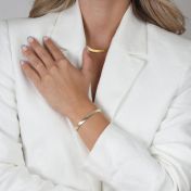 Harmony Herringbone Bracelet [18K Gold Vermeil]