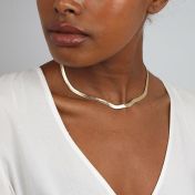 Harmony Herringbone Necklace [18K Gold Vermeil]