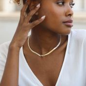 Harmony Herringbone Necklace [18K Gold Vermeil]