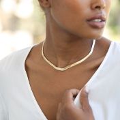 Harmony Herringbone Necklace [18K Gold Vermeil]