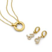 Anna Double Layer Necklace [18K Gold Vermeil] - with Zodiac Signs