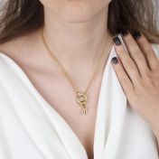 Anna Double Layer Necklace [18K Gold Vermeil] - with Initial Charms