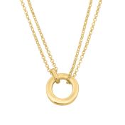 Anna Double Layer Necklace [18K Gold Vermeil] - with Initial Charms