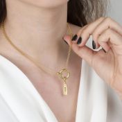 Anna Double Layer Necklace [18K Gold Vermeil] - with Name Charms