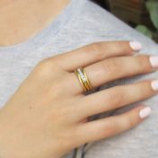 Springy Aurous Stability Ring [18K Gold]