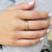 Springy Aurous Stability Ring [18K Gold]