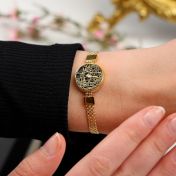 Precious Spot Silhouette Map Bracelet with Milanese Chain [18K Gold Vermeil]