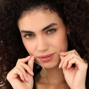 Cherished Spot Silhouette Map Necklace [14 Karat Gold]