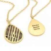 Cherished Spot Silhouette Map Necklace [14 Karat Gold]