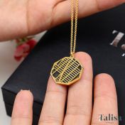 Family Paths Silhouette Map Necklace [18K Gold Vermeil]