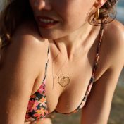 Ties of Heart Map Necklace [18K Gold Vermeil]