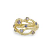 Coral Tanzanite Ring [14K Gold]