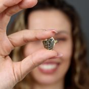 Ties of Heart Silhouette Map Ring [18K Gold Vermeil]