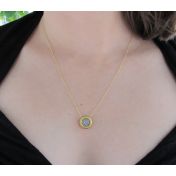 Dainty Pave Necklace [18K Gold]