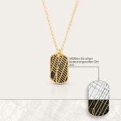 Small Map Tag Silhouette Necklace [18K Gold Vermeil]