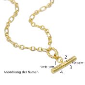 Destiny T Bar Name Necklace [18K Gold Vermeil]