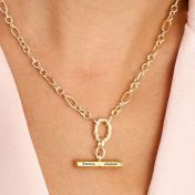 Destiny T Bar Name Necklace [18K Gold Vermeil]