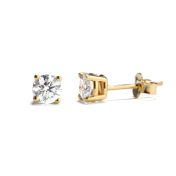 Round Diamond Stud Earrings - 0.6 ct [14 Karat Gold]